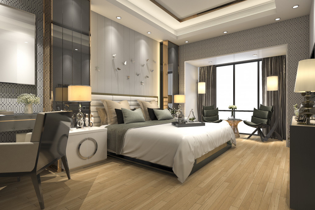master bedroom with a great interior design